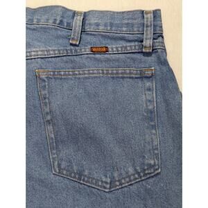 Rustler 36W 29L Light Stone Wash Reg Fit Straight Leg Heavyweight Cotton Jeans